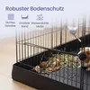 SONGMICS Kleintiergehege Hasenkäfig XXL mit Bodenmatte und Produktbild-Vorschau 14