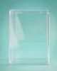 A clear plastic protective display case for Funko POP! figures is shown against a teal and light blue gradient background. Anteprima dell’immagine prodotto