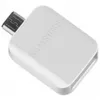 A white Samsung USB-C to USB-A OTG adapter. Podgląd zdjęcia produktu