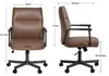 Duhome Schreibtischstuhl Ergonomisch Drehbar Bürostuhl Produktbild-Vorschau 7