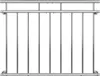 MONZANA® Balcone Francese in Acciaio Inox 90x100cm 9 Barre Anteprima dell’immagine prodotto 3