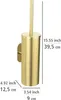 WENKO Turbo-Loc® WC-Garnitur Mod. Orea Gold Matt Produktbild-Vorschau 4