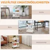 HOMCOM Rollwagen mit 3 Ebenen Servierwagen mit Griff Ablage Produktbild-Vorschau 7