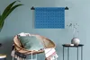 MuchoWow® Wandteppich Wandbehang Kompass - Blau - Muster Produktbild-Vorschau 6