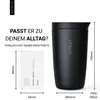 Thermobecher Edelstahl 350ml Deckel Kaffee Becher isoliert Produktbild-Vorschau 5