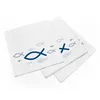 itenga Servietten Fisch Weiß Blau 30 x 30 cm 3-lagig 20 Produktbild-Vorschau 3