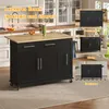 okwish Kücheninsel Küchenschrank mit Handtuchhalter und 2 Produktbild-Vorschau 5