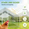 Faziango 3 x 8 x 2 m Hühnerstall Tiergehege Freilaufgehege Produktbild-Vorschau 4