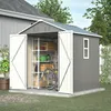GIHAUVIA Metall Geräteschuppen Gerätehaus mit Fenster Produktbild-Vorschau 1
