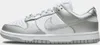 Nike Dunk Low White Metallic Silver Grey Fog Turnschuhe Produktbild-Vorschau 1