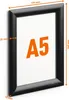 DURABLE Hliníkový klip rám A5, ?erná, 479501 Náhled obrázku produktu 6