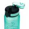 Close-up of the top of a green water bottle with the lid open. Produktbild-Vorschau