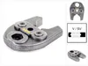 A close-up view of a metal tool with a yellow brand name. There are also smaller inset images showing the tool from different angles and a diagram. Anteprima dell’immagine prodotto