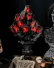 Gothic Blumenvase mit verblühten Rosen & Spinnennetz Produktbild-Vorschau 3