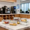 8 pezzi contenitori per alimenti in vetro, con coperchio, Anteprima dell’immagine prodotto 3
