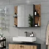 Koupelnová zrcadlová skříňka Vicco Irma Antracit/Artisan Náhled obrázku produktu 2