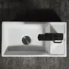 Lavabo rettangolare in Vetroceramica bianca su piano 40x22 Anteprima dell’immagine prodotto 3