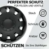 Radkappen 16 Zoll  schwarz - Radzierblenden 4er-Set von Produktbild-Vorschau 2