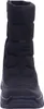 A black winter boot is shown from the front against a white background. Voir les images du produit