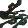 Several black padding inserts for a bicycle helmet are arranged on a white background. Produktbild-Vorschau