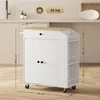 HOMCOM Küchenwagen mit Schublade, Schrank, Gewürzregal, 4 Produktbild-Vorschau 3