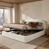 Letto imbottito 160 x 200 cm con spazio contenitore a Anteprima dell’immagine prodotto 3