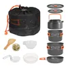 Camping Topf-Sets 16-teilig aus Aluminium, Outdoor Produktbild-Vorschau 1