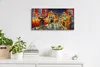 Leinwand Wanduhr Wandkunst Uhr 60x30 Malerei Stadt Gebäude Produktbild-Vorschau 3