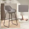 HOMCOM Barhocker 2er Set, Gepolstert Barstuhl mit Produktbild-Vorschau 5