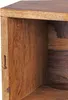 A close-up view of the corner of a wooden shelf. Produktbild-Vorschau
