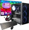 A gaming PC setup including a monitor, computer tower, keyboard, mouse, and headphones, presented as a bundle deal. Produktbild-Vorschau