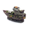 Aquarium Mini versunkenes Schiff Harz Boot Modell Aquarium Produktbild-Vorschau 3