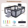 COSTWAY Laufstall Baby, Laufgitter mit Basketballkorb, Produktbild-Vorschau 3