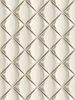 3D Tapete Silber-Weiß mit Retro Design – Grau, Metallic, Produktbild-Vorschau 1