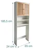Relaxdays Waschmaschinenschrank, 4 Fächer, Regal über Produktbild-Vorschau 4