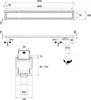 Aquabad SDS Pro Duschrinne 60cm mit Blende: Bord, Ablauf Produktbild-Vorschau 6