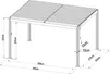 Pergola bioklimatyczna G21 Austin 4x3 m, antracytowa Podgląd zdjęcia produktu 11