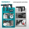 Akku Bohrhammer Set Bürstenloser Schlagbohrmaschine mit 2 * Produktbild-Vorschau 6