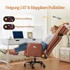IWMH Bürostuhl, Schreibtischstuhl mit Armlehnen, Kunstleder Produktbild-Vorschau 4