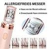 2-in-1 Damen Gesichtshaarentferner wiederaufladbar mit LED Produktbild-Vorschau 3