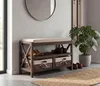 Schuhregal MCW-C48, Sitzbank Schuhablage, Shabby-Look Produktbild-Vorschau 8