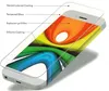 A diagram showing the layers of a phone screen protector on a smartphone. Produktbild-Vorschau