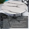 JAMAIKA | Bistro Außen Tischplatte | Ø 60 cm | Weiß Marmor Produktbild-Vorschau 8