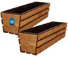 KOTARBAU® Zestaw 2 sztuk donic balkonowych, 60x18x15 cm. Podgląd zdjęcia produktu 1