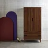 sweeek - Kleiderschrank im Vintage-Stil mit Holzdekor, 2 Produktbild-Vorschau 4