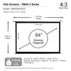 Elite Screens VMAX2, 84", 2,016 m, 8 cm, 163,64 cm, Weiß Produktbild-Vorschau 11