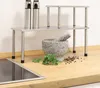 HI Scaffale da cucina 2 ripiani argento Anteprima dell’immagine prodotto 3