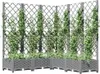 vidaXL květináč s mříží Světle šedý 120x120x121,5 cm PP Náhled obrázku produktu 7
