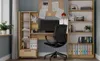 BDW, Schreibtisch mit Regal, 143×140×50 cm, Schublade, Produktbild-Vorschau 2