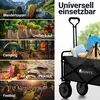 Collage of lifestyle images showing different uses of a transport cart, with the cart itself shown on the right. Náhled obrázku produktu